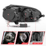 ANZO Projector Headlights w/ Halo Black (CCFL) for Volkswagen Rabbit | 121345