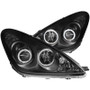 ANZO Projector Headlights w/ Halo Black for Lexus Es300 | 121232