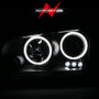 ANZO Projector Headlights w/ Halo Chrome (CCFL) for Dodge Charger | 121218