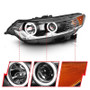 ANZO Projector Headlights w/ Halo Black (CCFL) (HID Compatible) for Acura Tsx