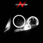 ANZO Projector Headlights w/ Halo Black for Mitsubishi Eclipse | 121332