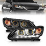 ANZO Projector Headlights w/ U-Bar Black for Honda Accord | 121492