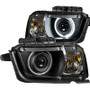 ANZO Projector Headlights w/ Halo Black (CCFL) for Chevrolet Camaro | 121312