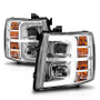 ANZO Proj w/Light Bar Chrome w/Sequential for Chevrolet Silverado 1500 | 111546