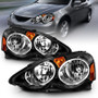 ANZO Crystal Headlights Black for Acura Rsx | 121209