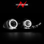 ANZO Projector Headlights w/ Halo Black for Chevrolet Camaro | 121160