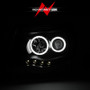ANZO Projector Headlights w/ Halo Black for Toyota Tacoma | 121282