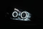 ANZO Projector Headlights w/ Halo Black for Acura Rsx | 121197