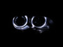ANZO Projector Headlights w/ Halo Black for BMW 3 Series E46 | 121269