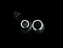 ANZO Projector Headlights w/ Halo Chrome (CCFL) for Lexus Es300 | 121173