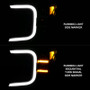 ANZO Full Led Projector Smoke Bar Style Headlights Black Amber for Ford F-150