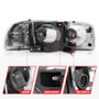 ANZO Headlights Black Amber (w/C Light Bars) for GMC Sierra/Denali | 111522