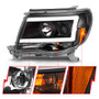 ANZO Projector Light Bar Style Headlights w/ C Light Bar for Toyota Tacoma