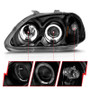 ANZO Projector Headlights w/ Halo Black for Honda Civic | 121068