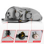 ANZO Projector Headlights w/ Halo Black for Honda Civic | 121068