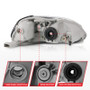 ANZO Crystal Headlights Black for Honda Civic | 121067