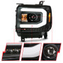 ANZO Proj Headlight Plank Blk w/Switchback for GMC Sierra 1500/2500H | 111487