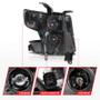 ANZO Projector Headlights Plank Style Black w/DRL for Chevy Tahoe | 111492