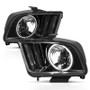 ANZO Crystal Headlights w/ Halo Black (CCFL) for Ford Mustang | 121033