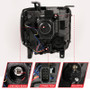 ANZO Projector Plank Style Headlight Black W/ Drl for Gmc Sierra 1500HD | 111450