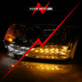 ANZO Proj Plank Swtchbk H.L Halo Chrome Amber for Dodge Ram 1500 | 111440