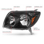ANZO Crystal Headlights Black for Toyota 4Runner | 111394