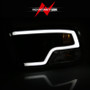 ANZO Plank Style Projector Headlights Black w/ Halo for Dodge Ram 1500 | 111404