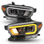 ANZO Proj Headlights Plank Swtchbk Blk Amber DRL for Toyota Tacoma | 111397