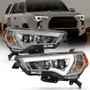 ANZO Plank Style Projector Headlights Chrome w/ Amber for Toyota 4 Runner