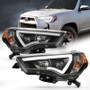 ANZO Plank Style Projector Headlights Black w/ Amber for Toyota 4 Runner