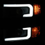ANZO Proj Headlights Plank Blk w/Amber for Chevrolet Silverado 2500/3500