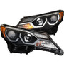 ANZO Projector Headlights w/ Plank Style Design Black for Toyota Rav4 | 111332