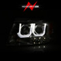 ANZO Projector Headlights w/ U-Bar Chrome for Ford F-150 | 111287