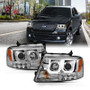ANZO Projector Headlights w/ U-Bar Chrome for Ford F-150 | 111287