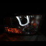 ANZO Projector Headlights w/ U-Bar Black for Dodge Ram 1500 | 111270