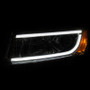 ANZO Projector Headlights w/ Plank Style Design Chrome for Jeep Grand Cherokee