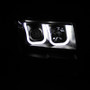 ANZO Projector Headlights w/ U-Bar Black for Ford F-150 | 111263