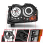 ANZO Projector Headlights w/ Halo Black (CCFL) for Jeep Grand Cherokee | 111213