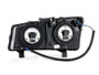 ANZO Crystal Headlights w/ Halo Black for Chevrolet Silverado 1500 | 111212