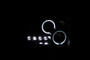 ANZO Projector Headlights w/ Halo Black for Dodge Ram 1500 | 111209