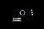 ANZO Proj Headlights w/Halo Chrome w/Markers for Ford F-150 | 111183
