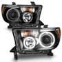 ANZO Projector Headlights w/ Halo Black (CCFL) for Toyota Tundra | 111174