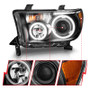 ANZO Projector Headlights w/ Halo Black (CCFL) for Toyota Tundra | 111174