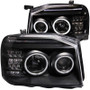 ANZO Projector Headlights w/ Halo Black (CCFL) for Nissan Frontier | 111172