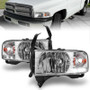 ANZO Crystal Headlights Chrome w/ LED for Dodge Ram | 111206