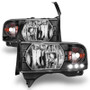 ANZO Crystal Headlights Black w/ LED for Dodge Ram | 111205
