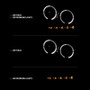 ANZO Projector Headlights w/ Halo and LED Black G2 for Ford F-150 | 111204