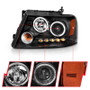 ANZO Projector Headlights w/ Halo and LED Black G2 for Ford F-150 | 111204