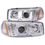 ANZO Projector Headlights w/ U-Bar Chrome for Gmc Sierra 1500 | 111304