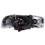 ANZO Projector Headlights w/ U-Bar Chrome for Gmc Sierra 1500 | 111304